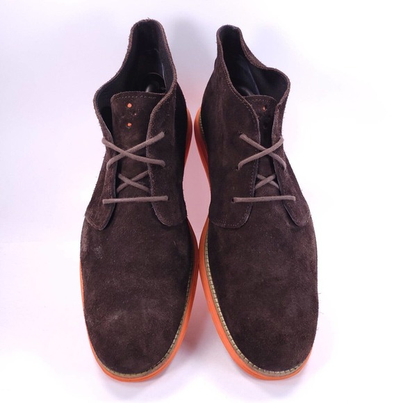 Cole Haan LunarGrand Casual Lace Up Shoe Mens Size 11.5 C11187 Brown Orange - Picture 2 of 8
